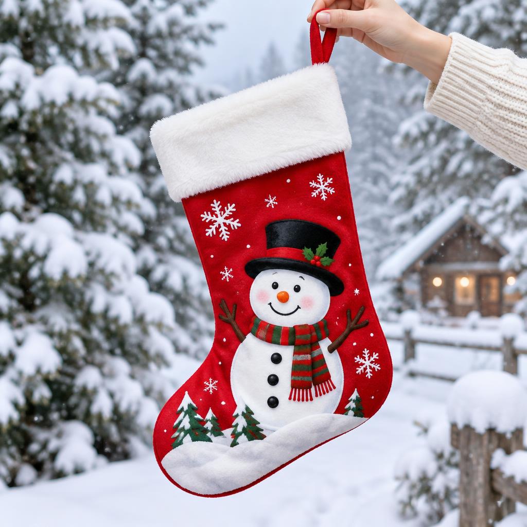 Christmas Snowman Stocking