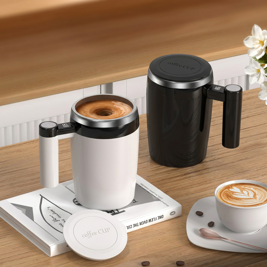 Self-Stirring Coffee Mug